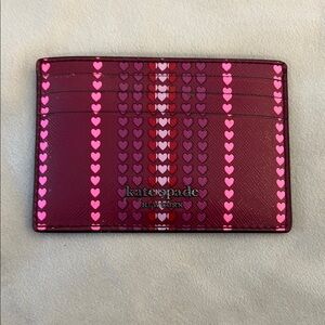 Kate Spade Pink and Red Card Holder